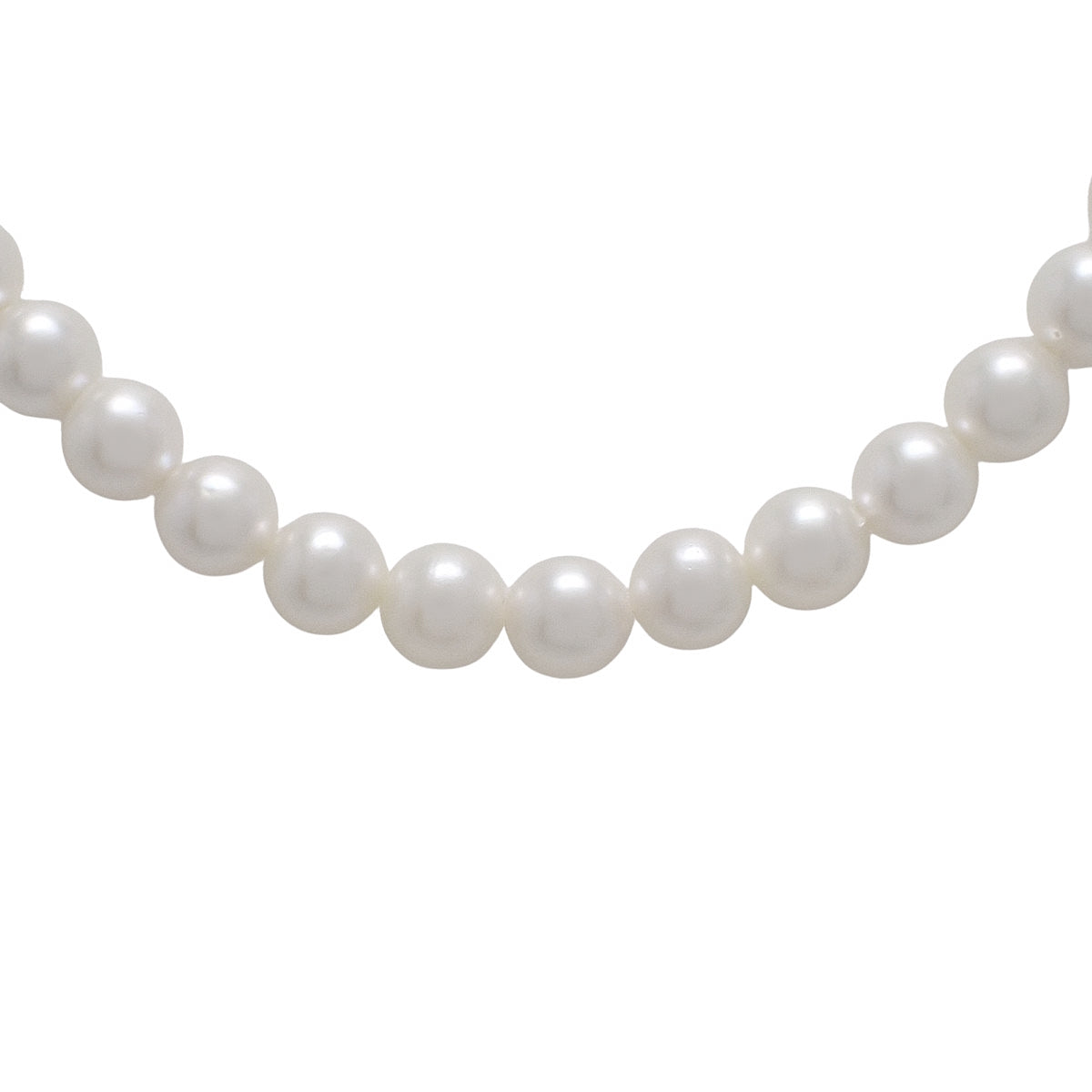 All-pearl necklace with Akoya pearls in silver