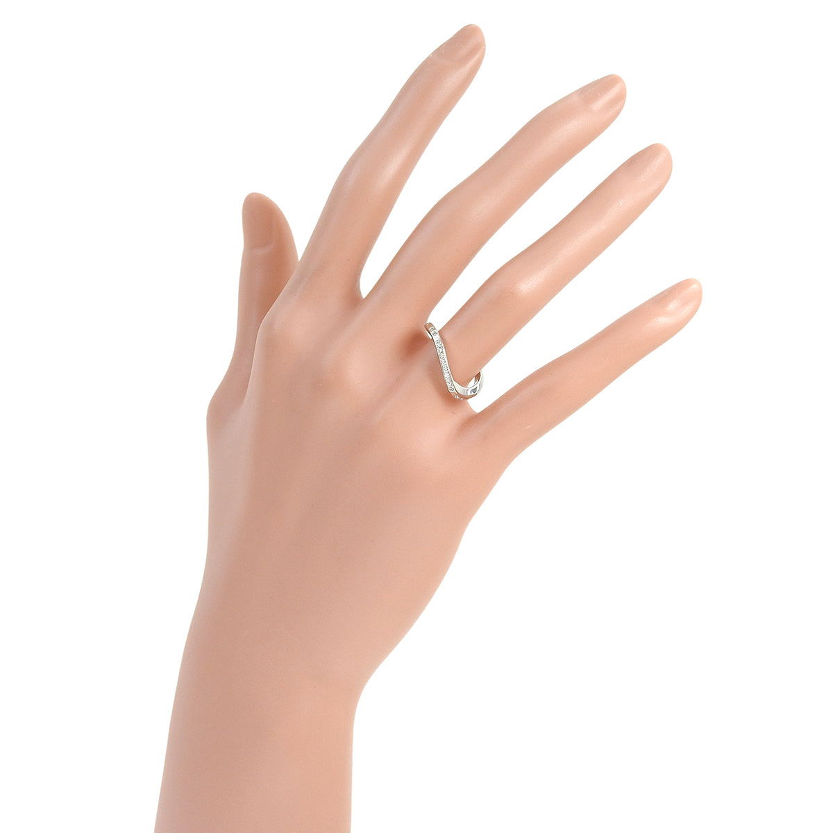 Paris Nouvelle Vague Ring Diamond White Gold K18WG 49 3.5g