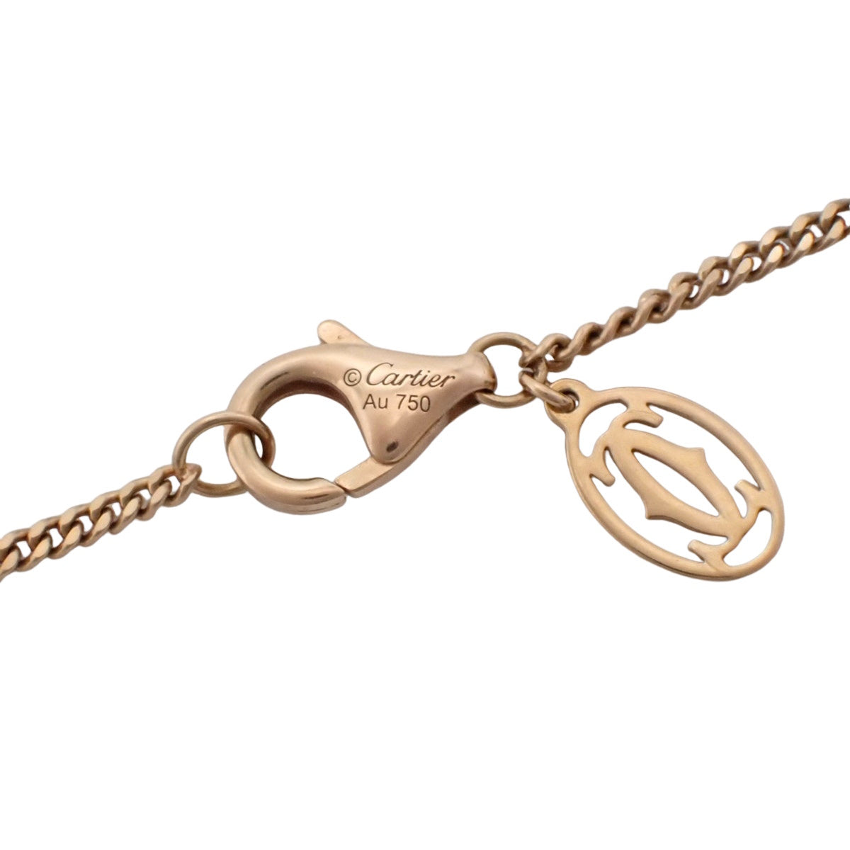 Trinity Cushion Necklace Pink Sapphire Yellow Gold K18YG Pink Gold K18PG White Gold K18WG 10g