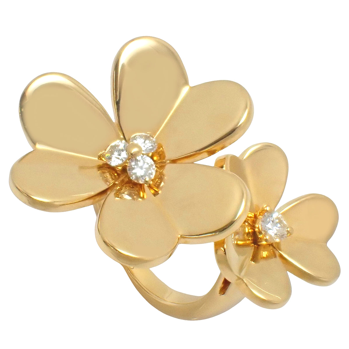 フリヴォル アントレ レ ドア リング ダイヤモンド イエローゴールド K18YG 53 11.1g