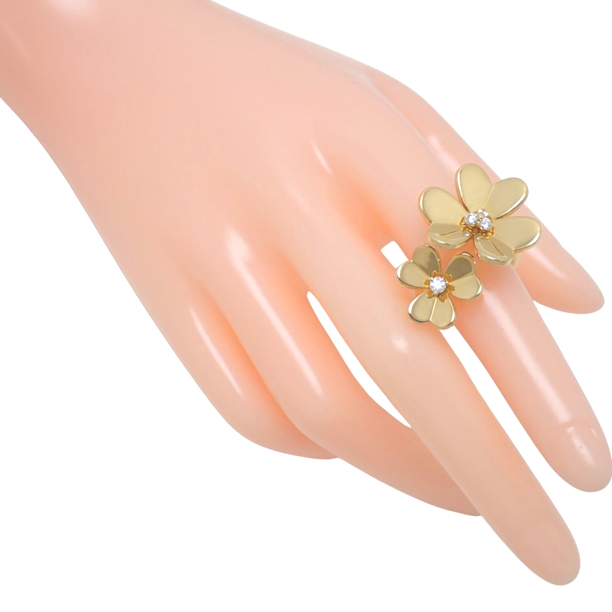 フリヴォル アントレ レ ドア リング ダイヤモンド イエローゴールド K18YG 53 11.1g