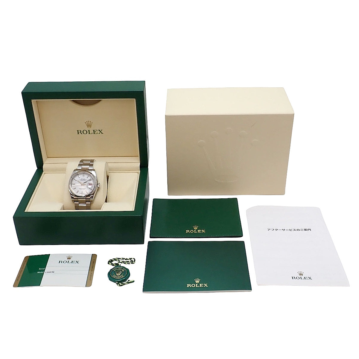 デイトジャスト 116234 WG/SS ランダム番 ホワイト 自動巻き メンズ