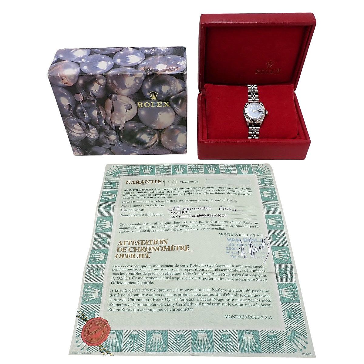 Datejust 79174 WG/SS P-serial Blue Automatic Women's