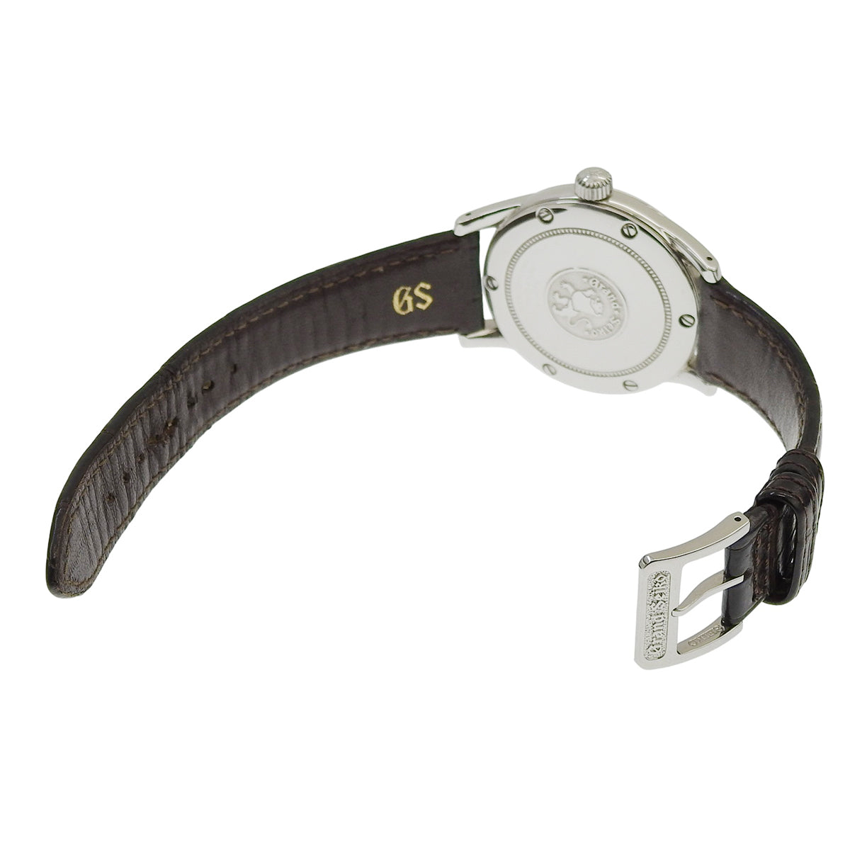 9S机械式 SBGW001 不锈钢/皮带 白色 手动上链 男士