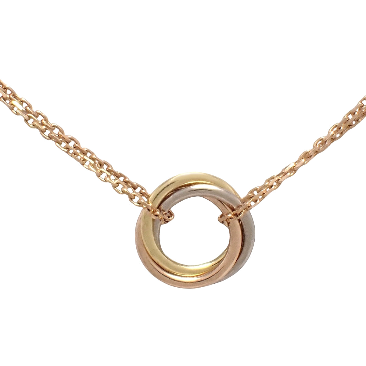 スウィート トリニティ ネックレス K18PG/YG/WG 3.8g