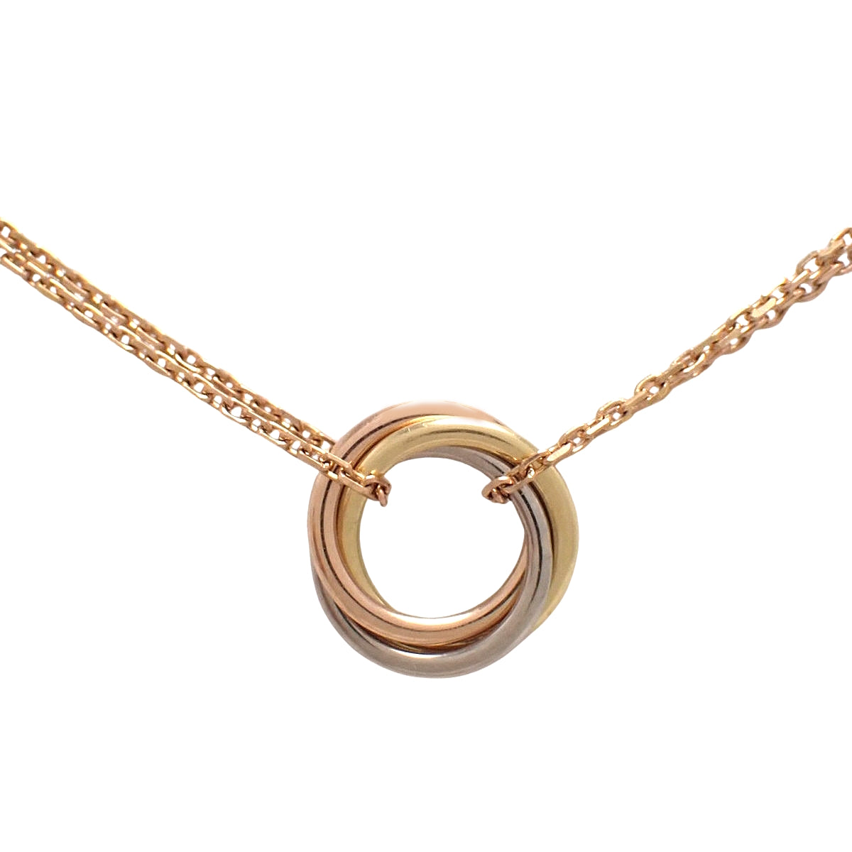 スウィート トリニティ ネックレス K18PG/YG/WG 3.8g