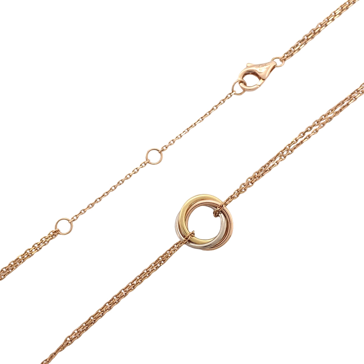 Sweet Trinity Necklace K18PG/YG/WG 3.8g