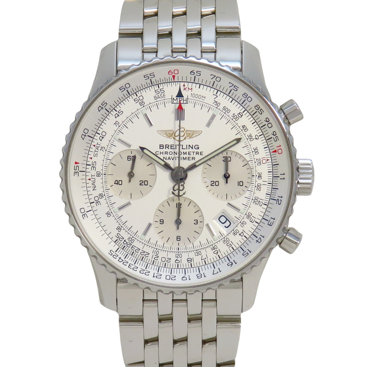 ナビタイマー A23322 SS ホワイト 自動巻き メンズ