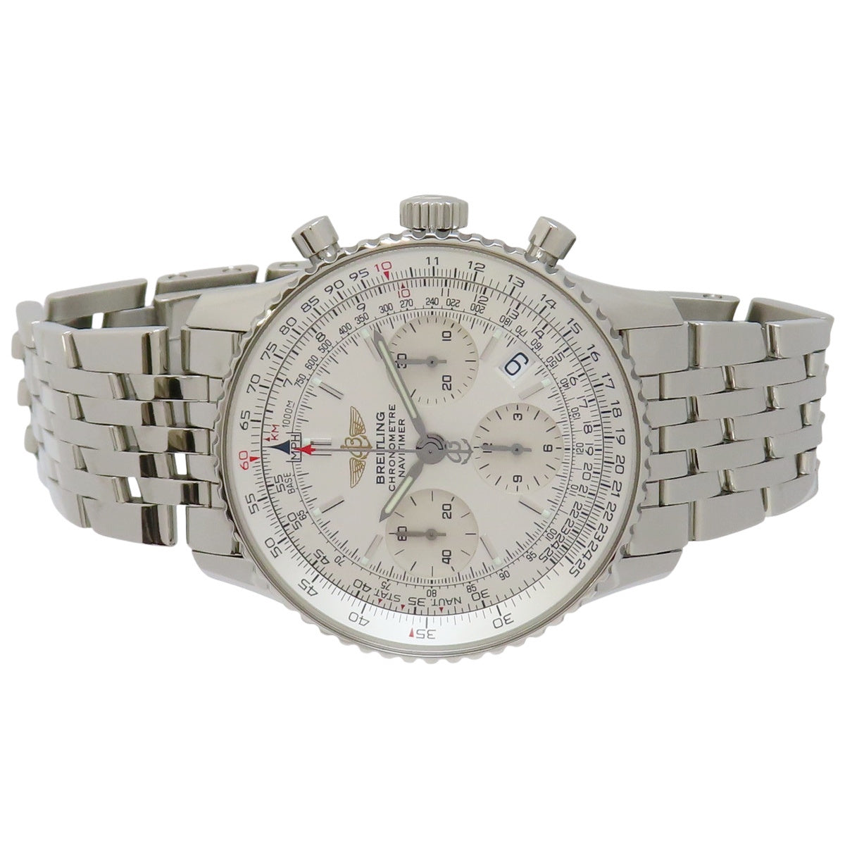 ナビタイマー A23322 SS ホワイト 自動巻き メンズ