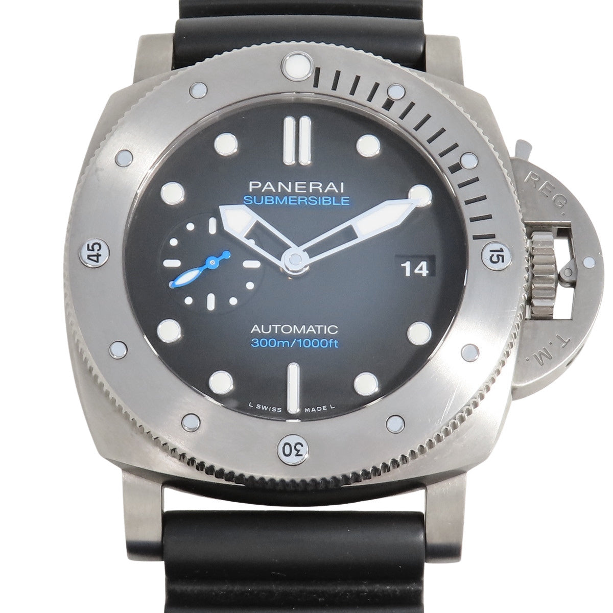 サブマーシブル 1950 3デイズ オートマティック チタニオ TI/ラバー ブラック 自動巻き メンズ