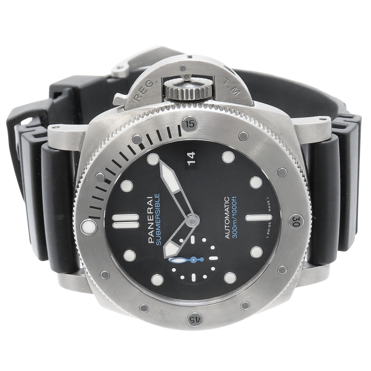 サブマーシブル 1950 3デイズ オートマティック チタニオ TI/ラバー ブラック 自動巻き メンズ