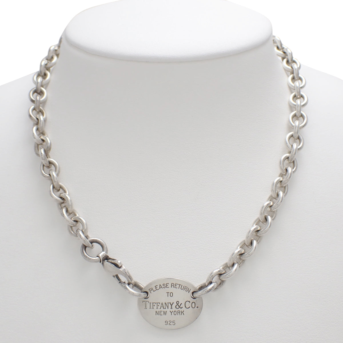 リターントゥ ネックレス シルバー SV925 オーバルタグ
