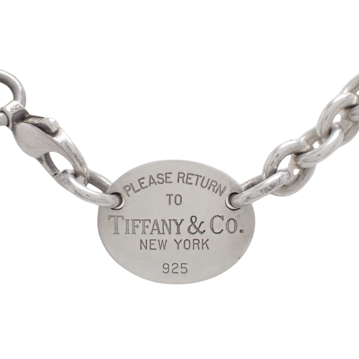 リターントゥ ネックレス シルバー SV925 オーバルタグ