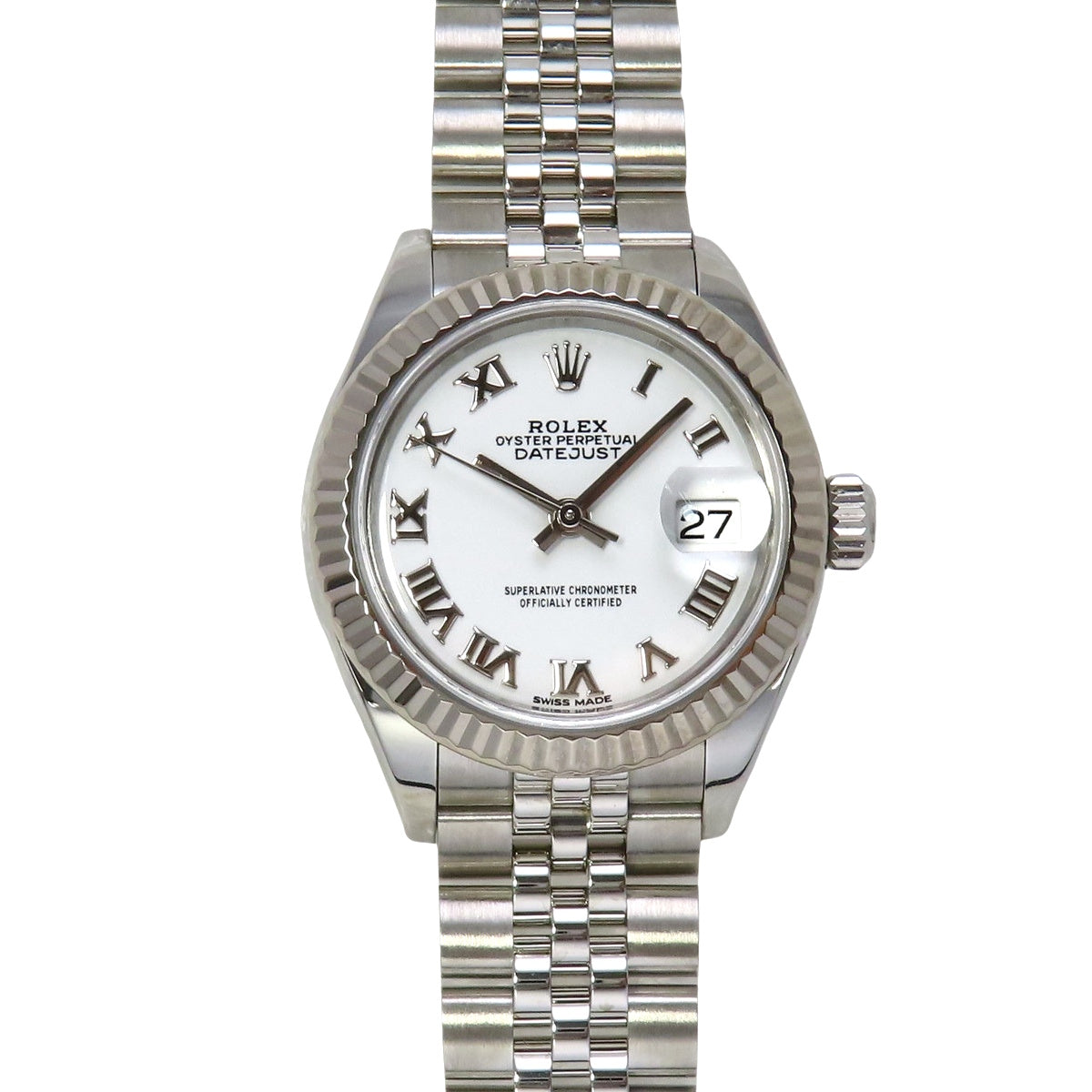 デイトジャスト28 279174 WG/SS ランダム番 ホワイトローマ 自動巻き レディース