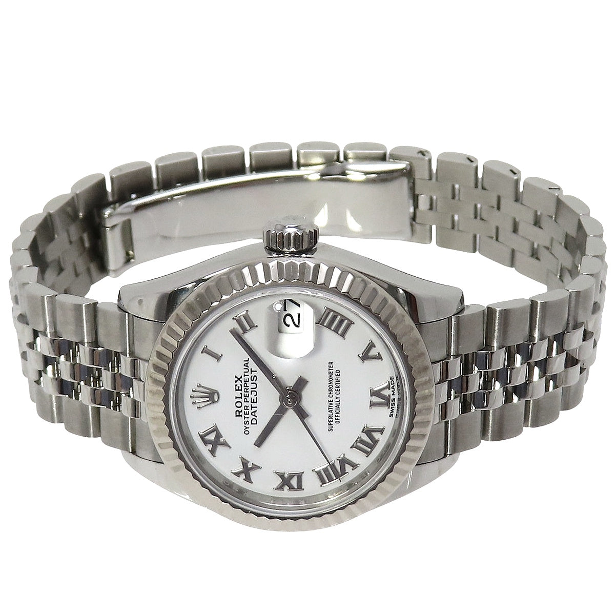 デイトジャスト28 279174 WG/SS ランダム番 ホワイトローマ 自動巻き レディース