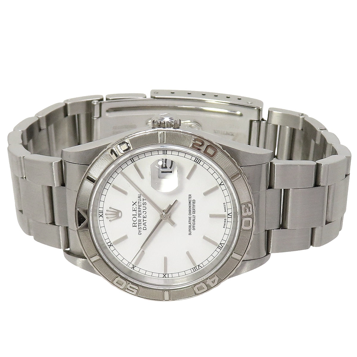 デイトジャスト 16264 WG/SS ホワイト 自動巻き メンズ