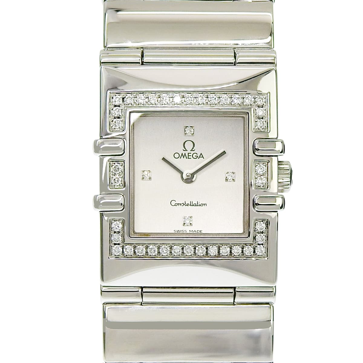 コンステレーション カレ クアドラ 1528.36 SS ダイヤモンドベゼル/インデックス クオーツ レディース