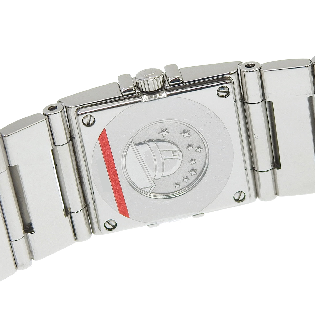 Constellation Carre Quadrant 1528.36 SS Diamond Bezel/Indexes Quartz Ladies