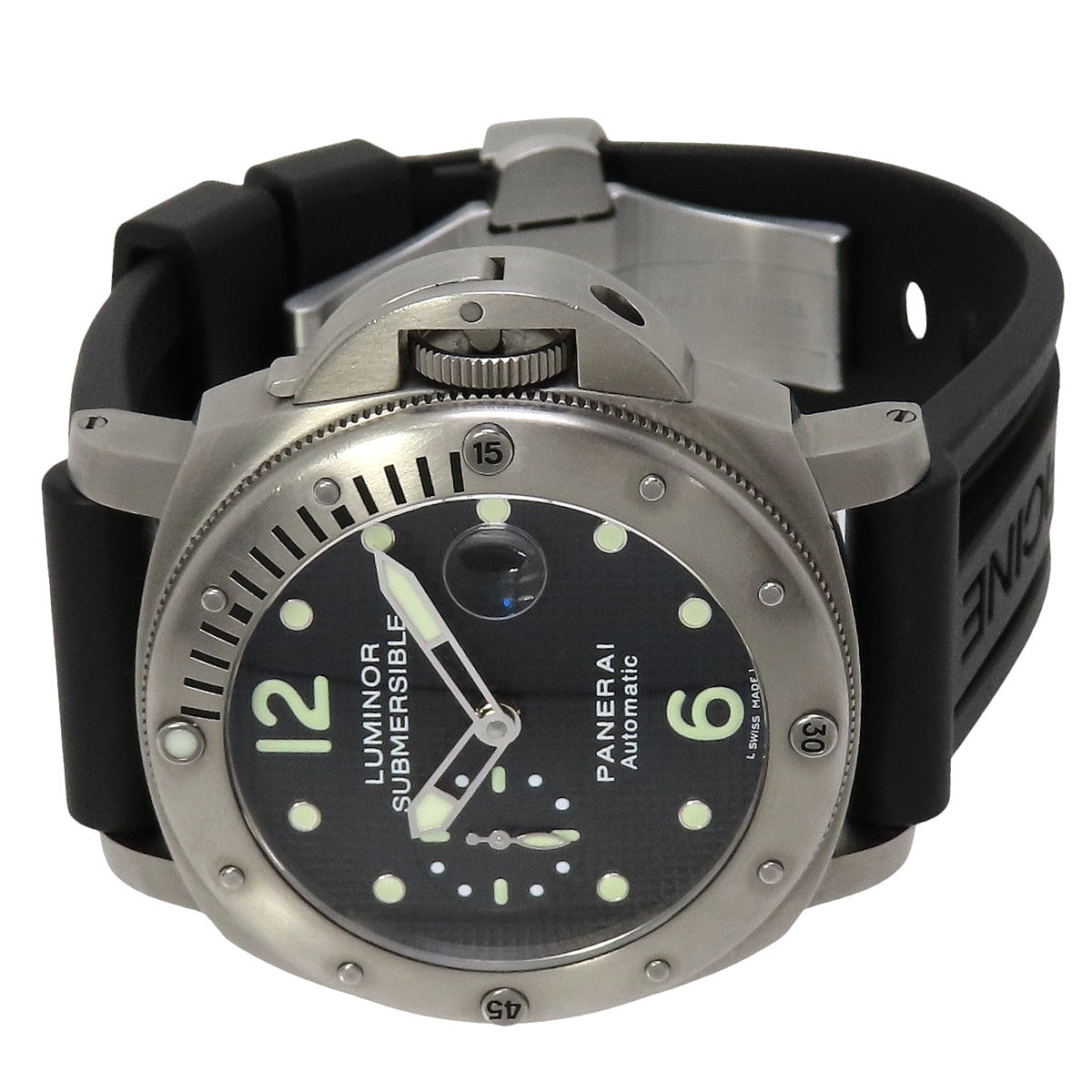 ルミノール サブマーシブル PAM0025 TI/ラバー ブラック 自動巻き メンズ