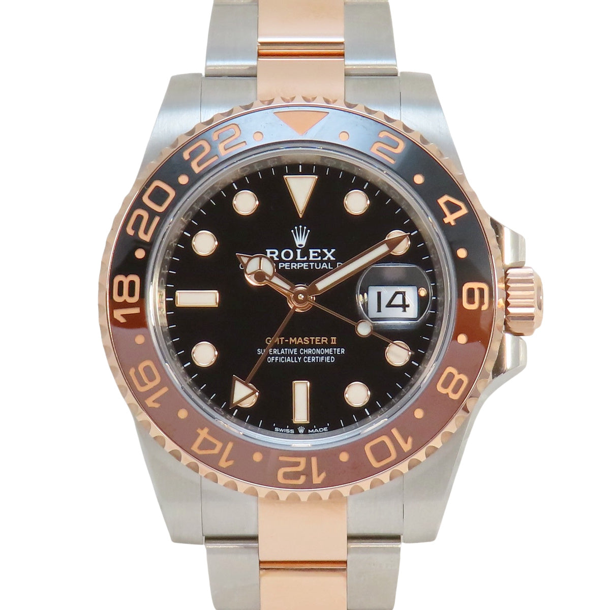 GMTマスターⅡ 126711CHNR PG/SS ランダム番 ブラック 自動巻き メンズ