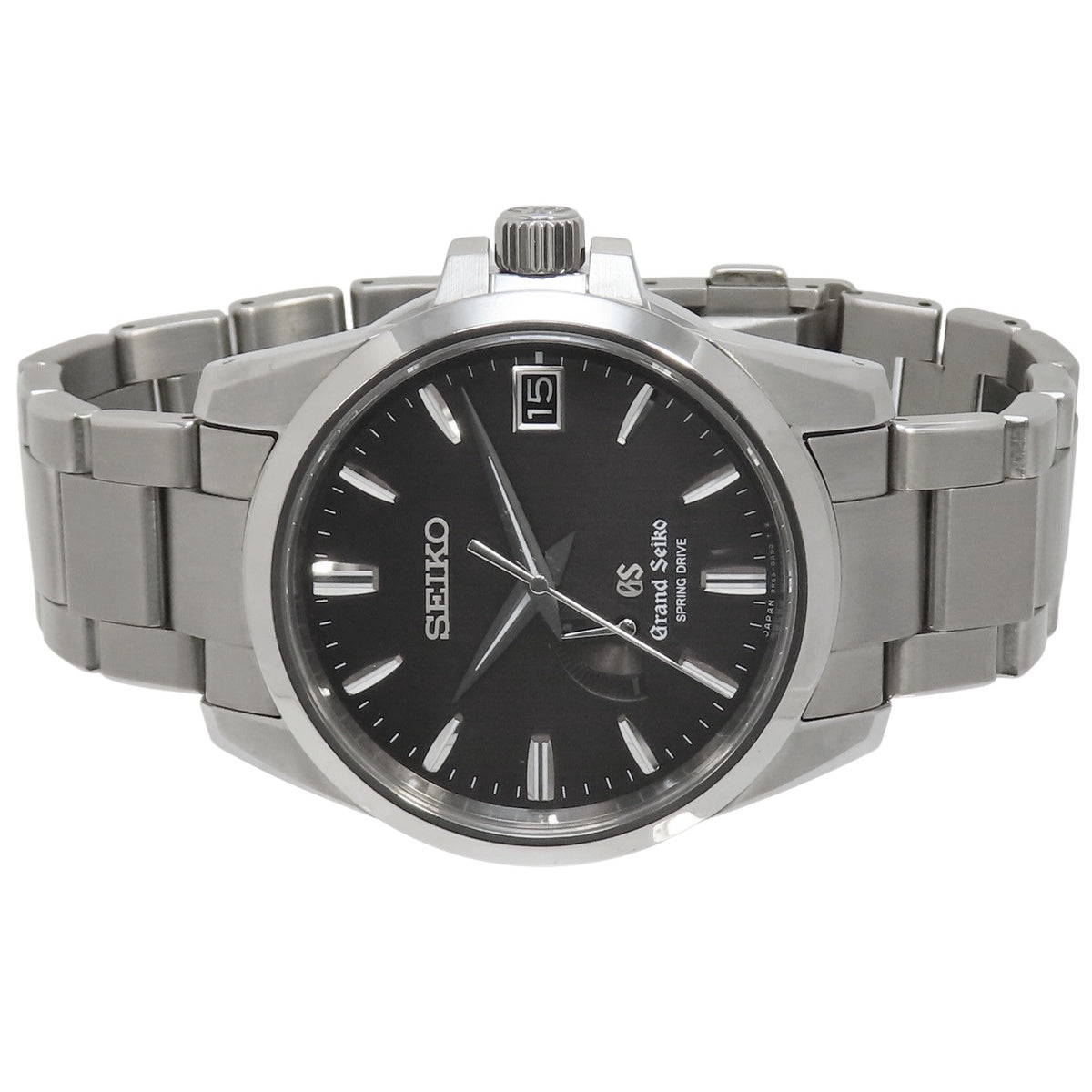 スプリングドライブ パワーリザーブ SBGA081 TI ブラック スプリングドライブ メンズ