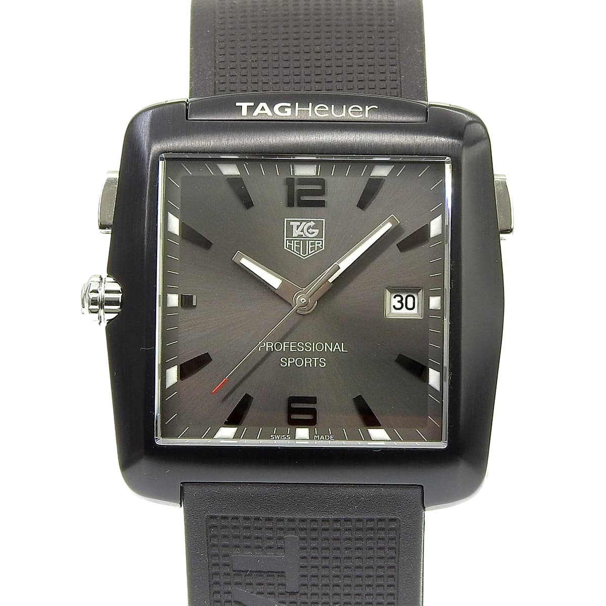 竞潜系列 WAE1113.FT6004 钛金属/橡胶 灰色 石英 男士腕表