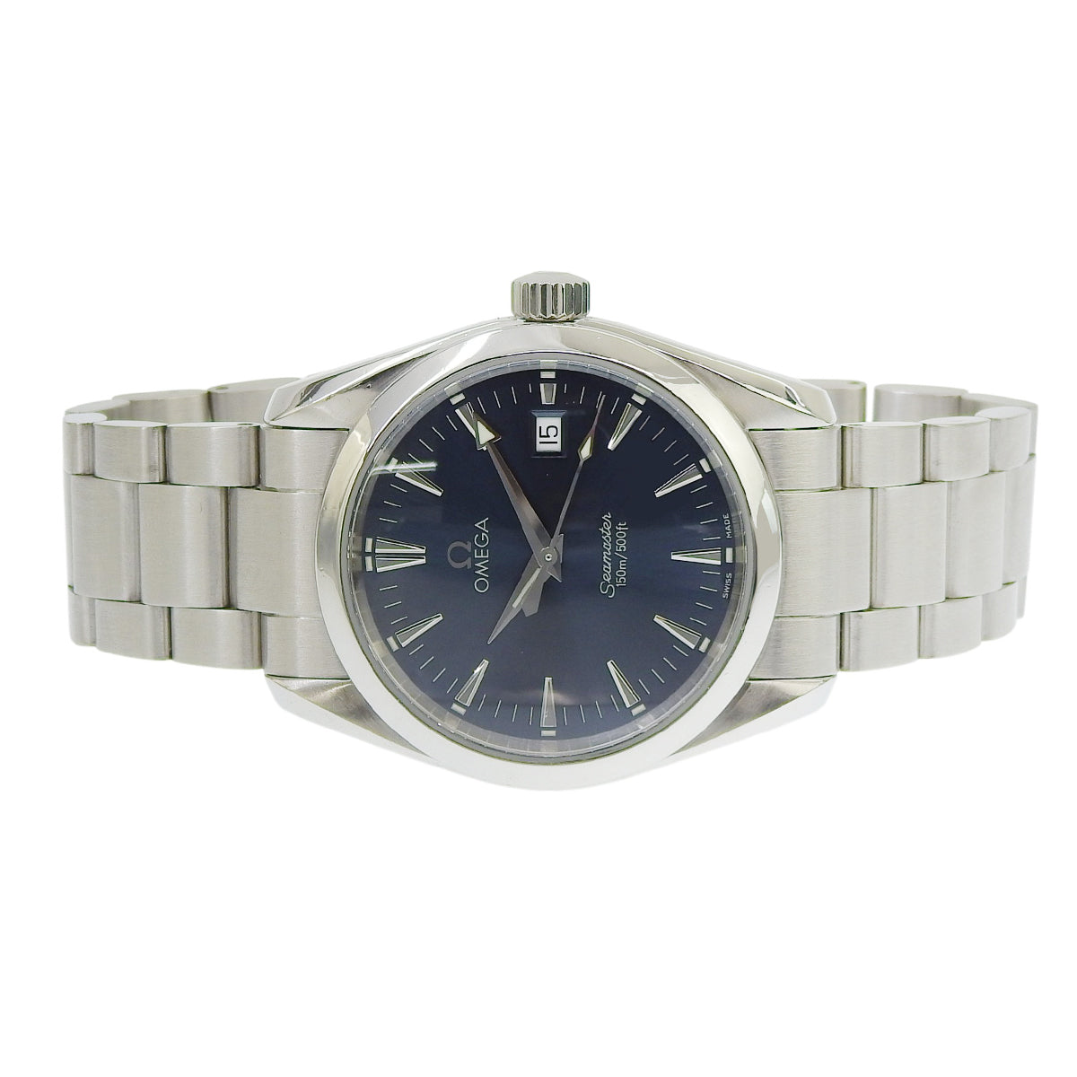 シーマスター 2518.80 SS ブルー クオーツ ユニセックス