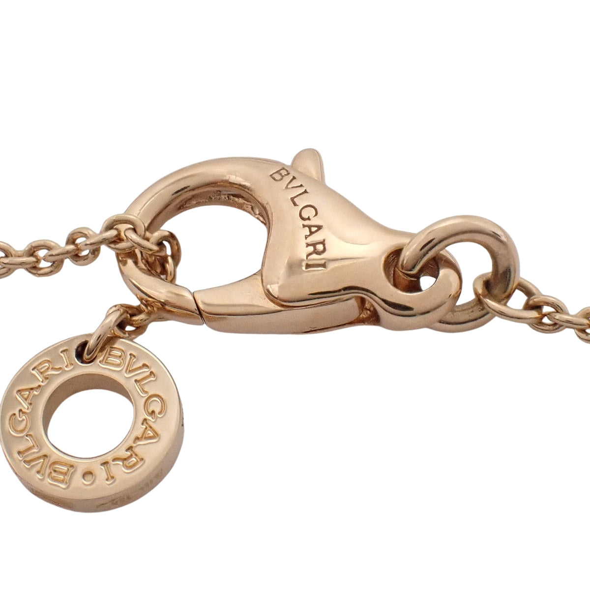 宝格丽 (Bvlgari) 玫瑰金钻石项链，18K 金，9.2 克