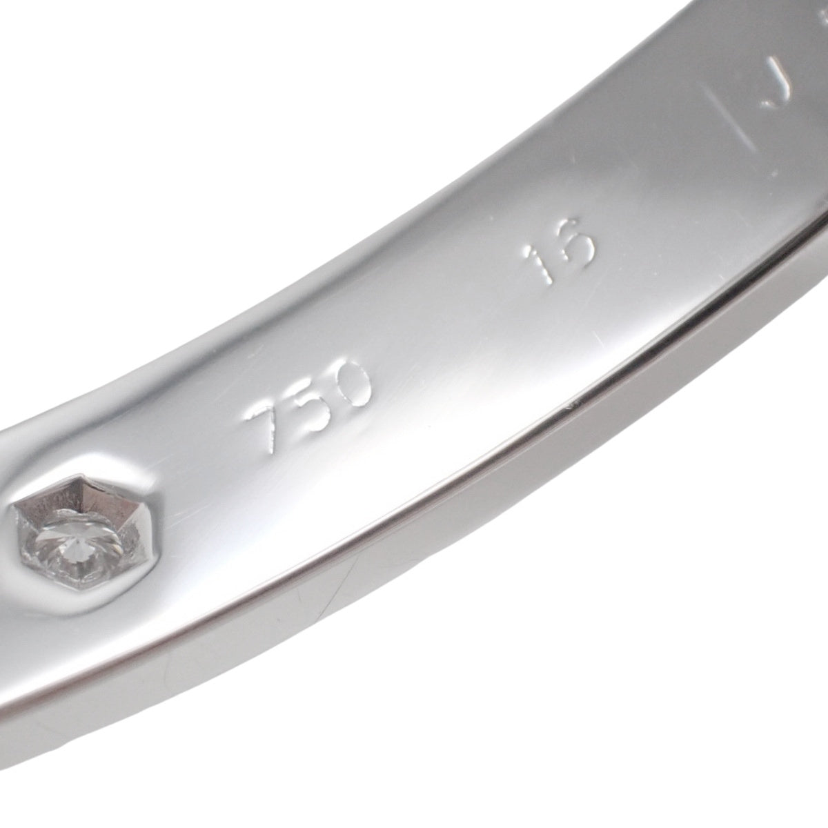 Love ブレスレット ダイヤモンド6石 ダイヤモンド ホワイトゴールド K18WG 29.3g