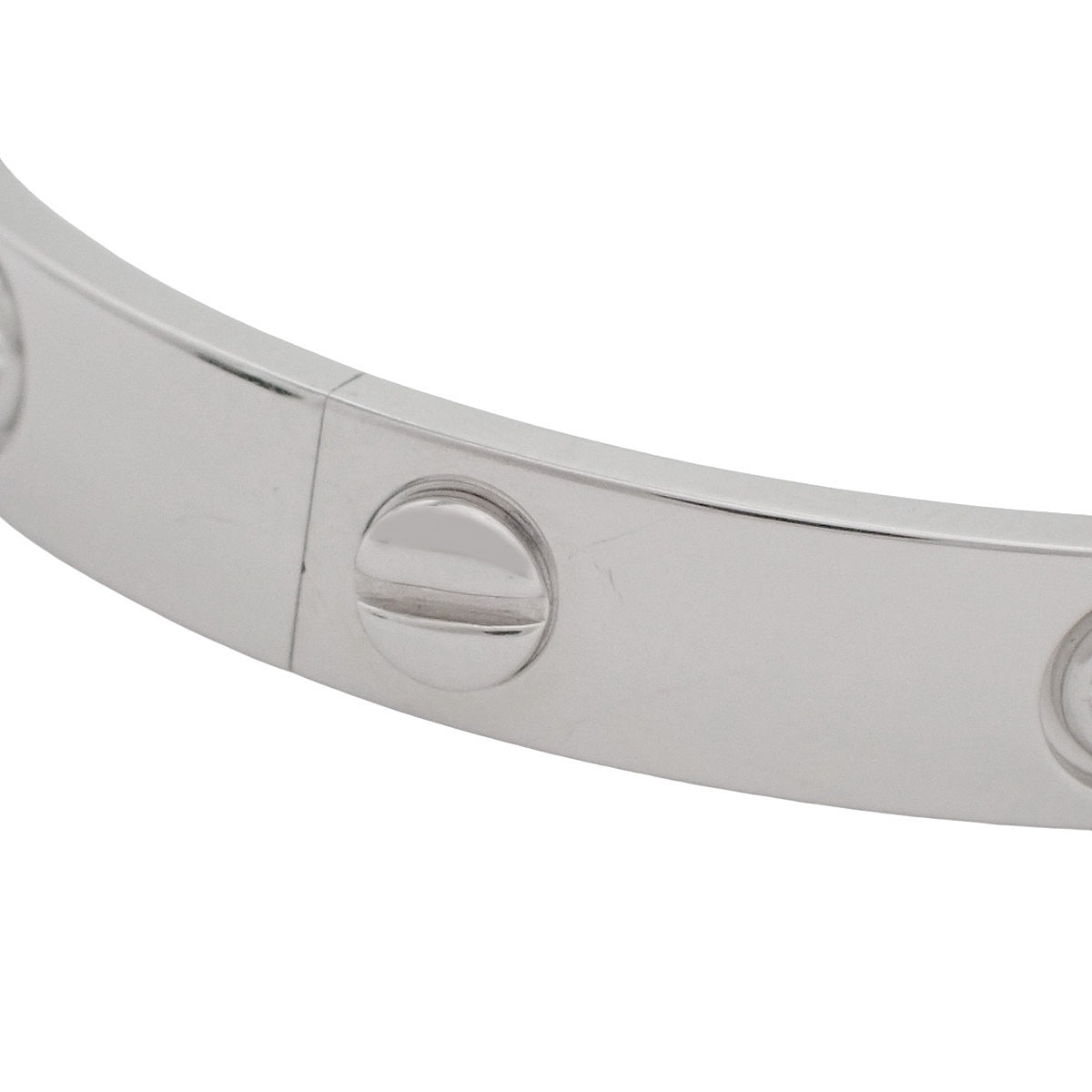 Love ブレスレット ダイヤモンド6石 ダイヤモンド ホワイトゴールド K18WG 29.3g