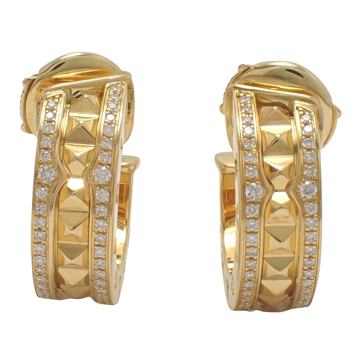 ビー・ゼロワン ロックイヤリング ダイヤモンド イエローゴールド K18YG 10.0g