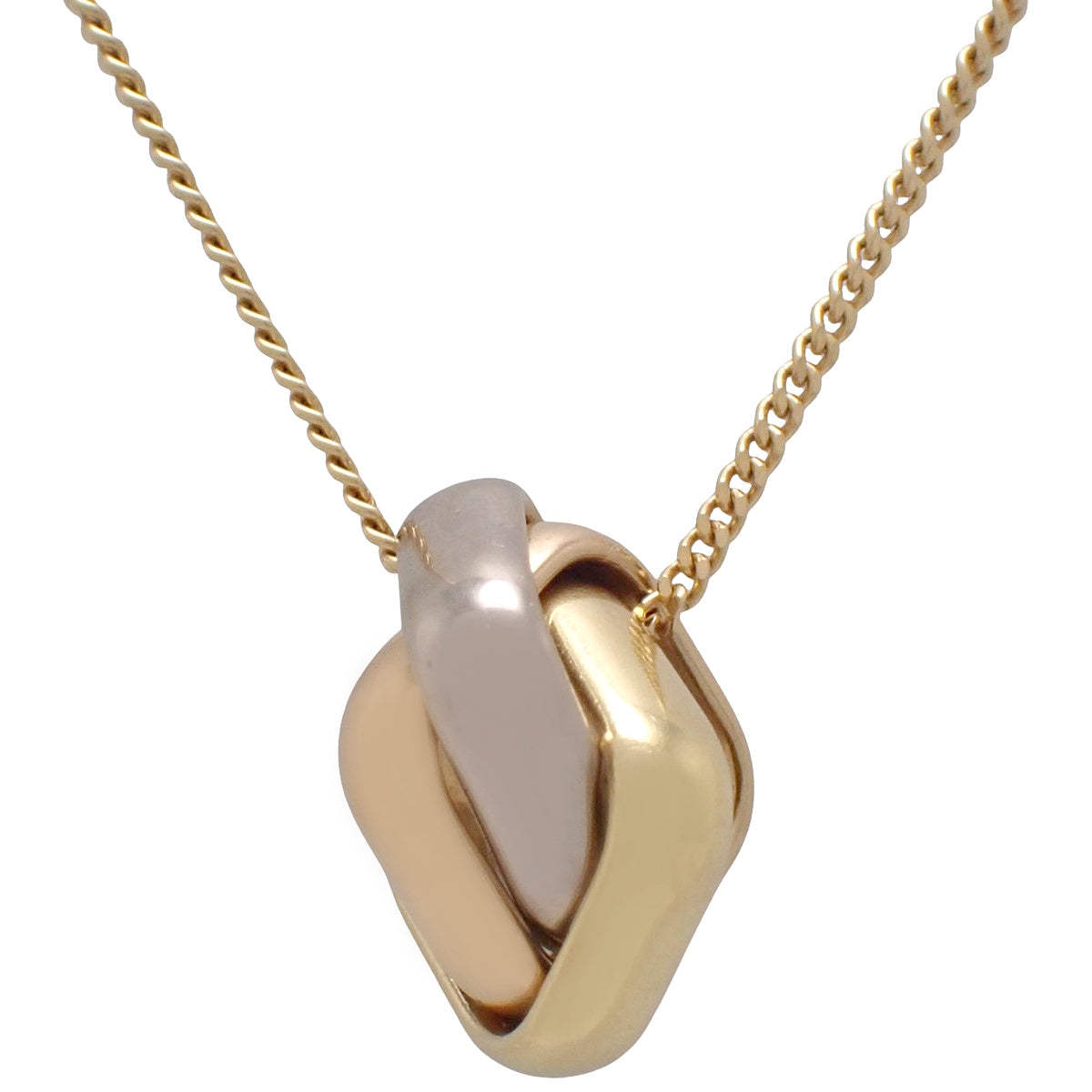 トリニティ クッション ペンダント イエローゴールド K18YG ピンクゴールド K18PG ホワイトゴールド K18WG 10.5g