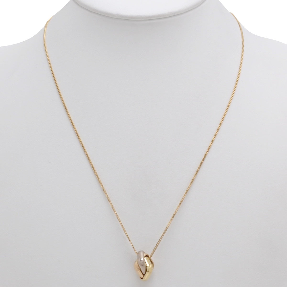 トリニティ クッション ペンダント イエローゴールド K18YG ピンクゴールド K18PG ホワイトゴールド K18WG 10.5g