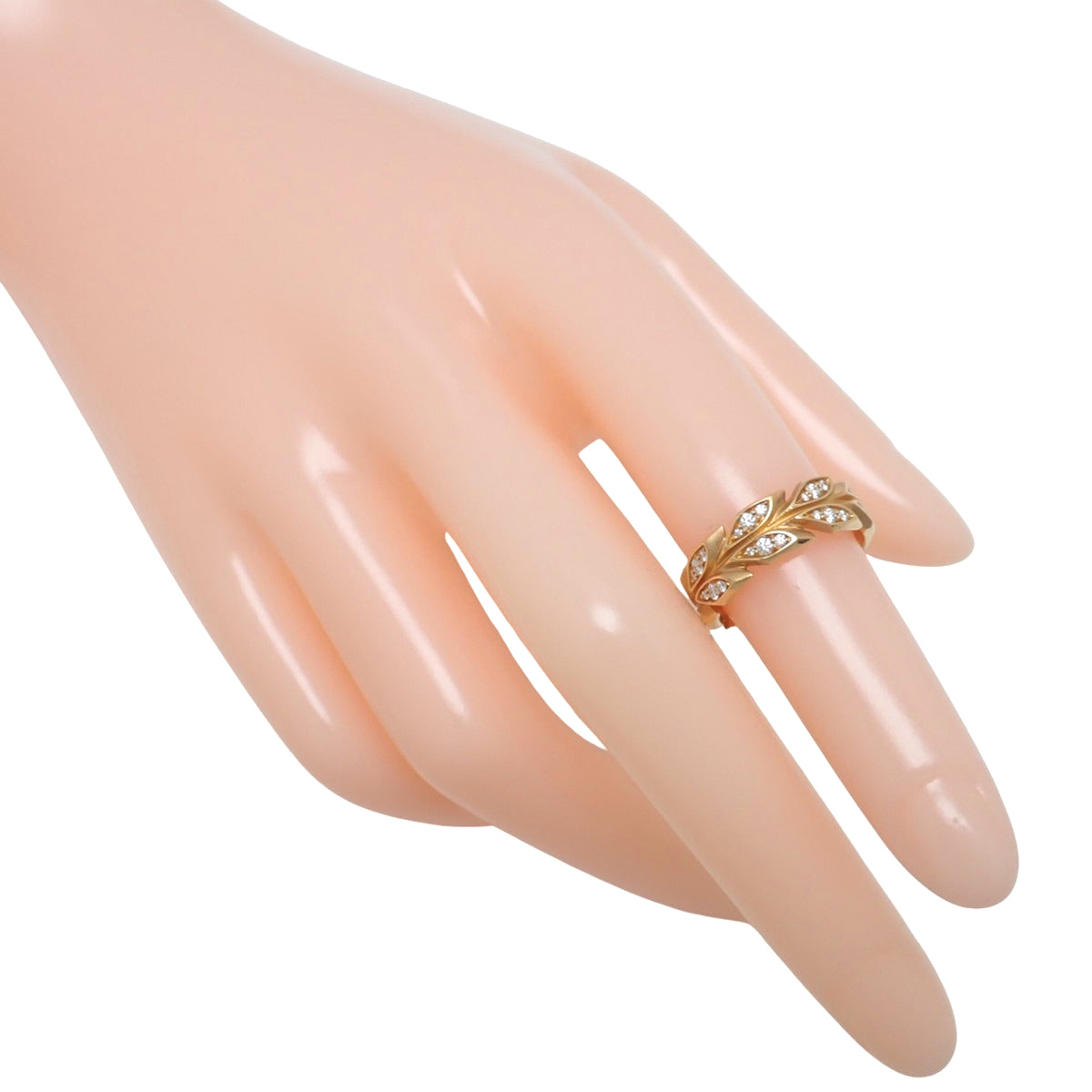 维多利亚藤蔓戒指，钻石，D0.30，粉金，K18PG，5.1克