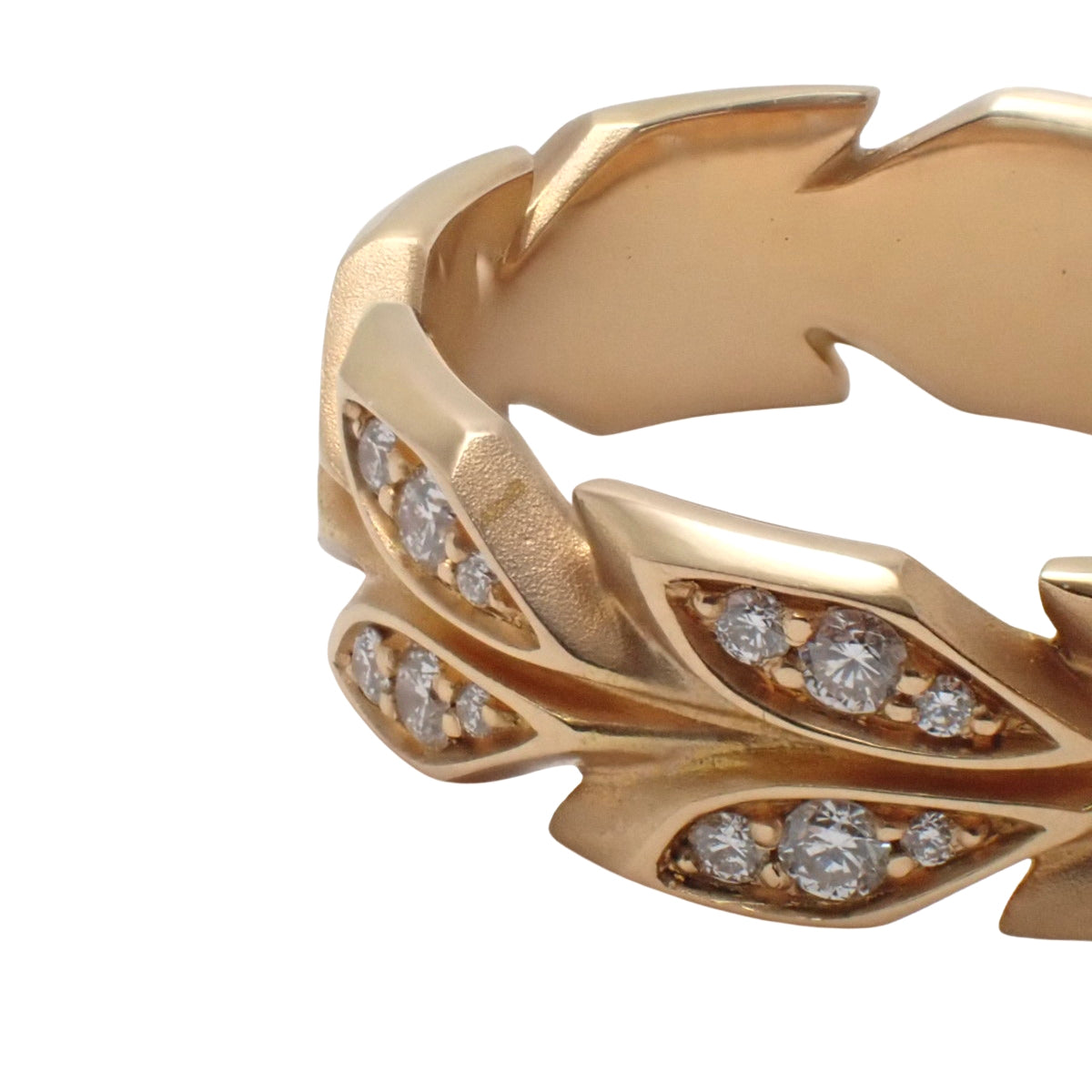 ビクトリア ヴァイン リング ダイヤモンド D0.30 ピンクゴールド K18PG 5.1g