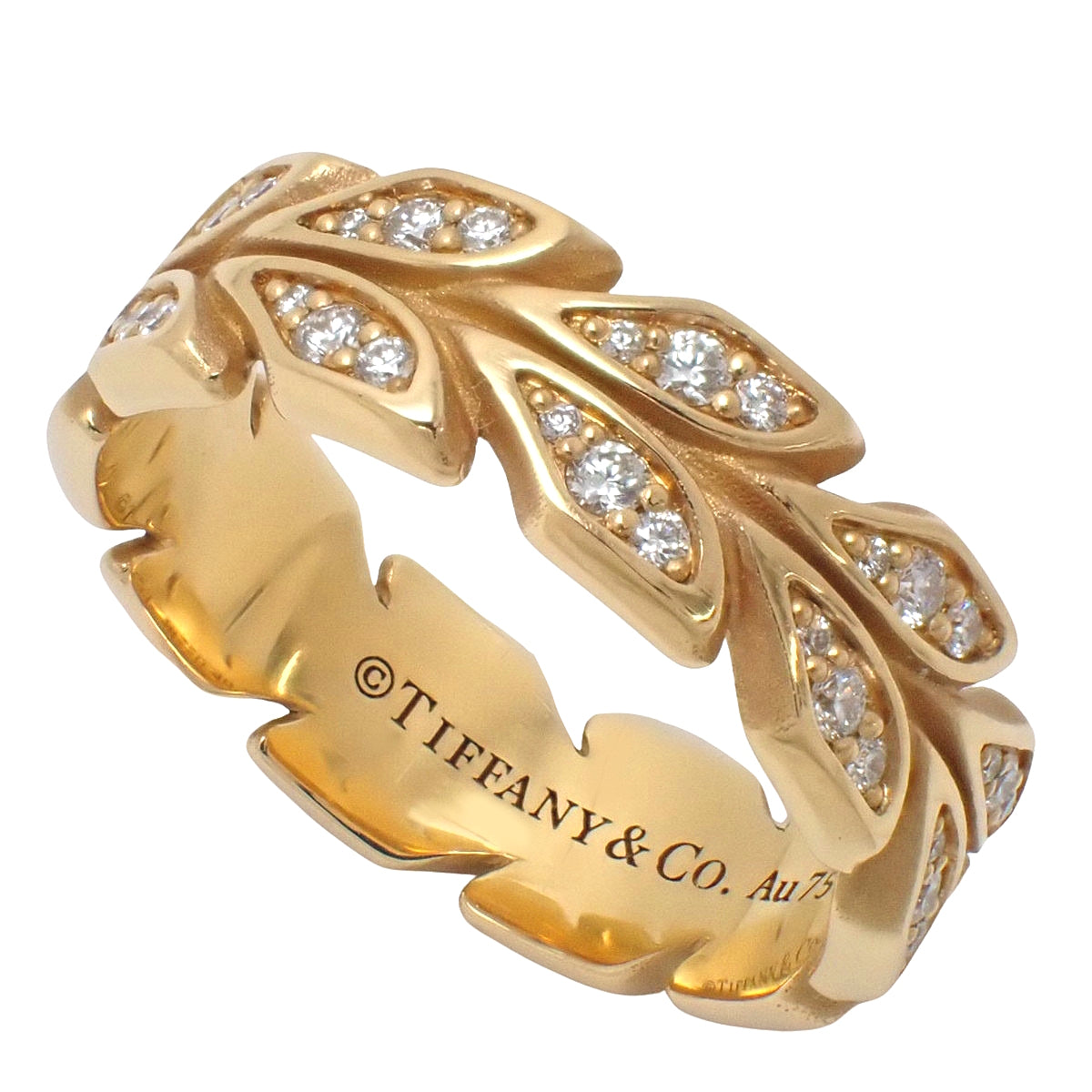 ビクトリア ヴァイン リング ダイヤモンド D0.38 イエローゴールド K18YG 6.0g