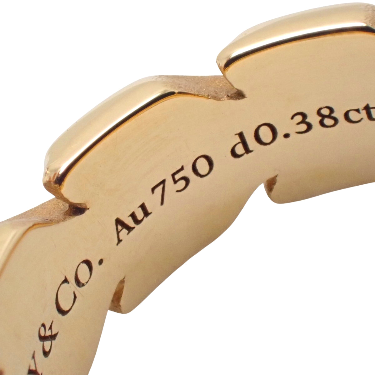 ビクトリア ヴァイン リング ダイヤモンド D0.38 イエローゴールド K18YG 6.0g