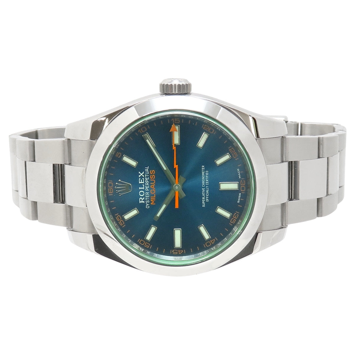 ミルガウス 116400GVZ SS ランダム番 ブルー 自動巻き メンズ