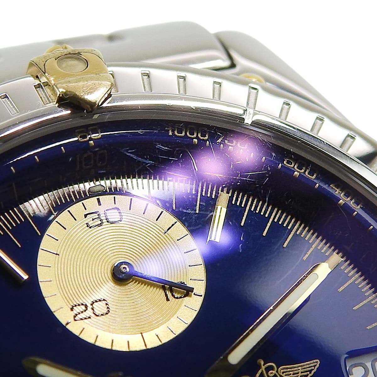 Chronomat Bicolor B13050.1 YG/SS Blue Automatic Men's