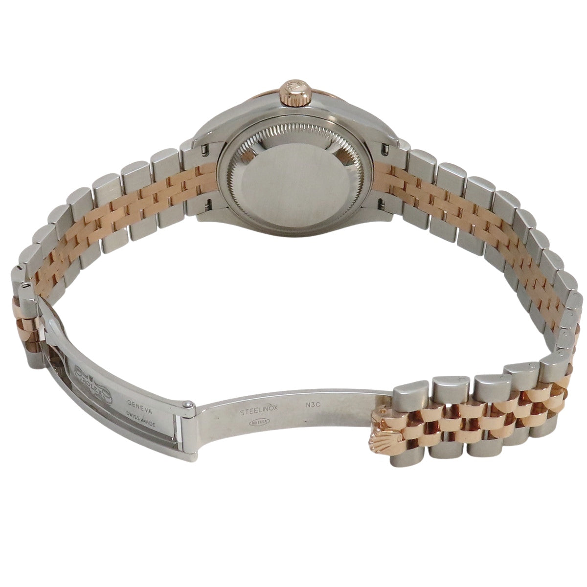 デイトジャスト 28 279161G PG/SS ランダム番 チョコレート/ダイヤインデックス 自動巻き レディース