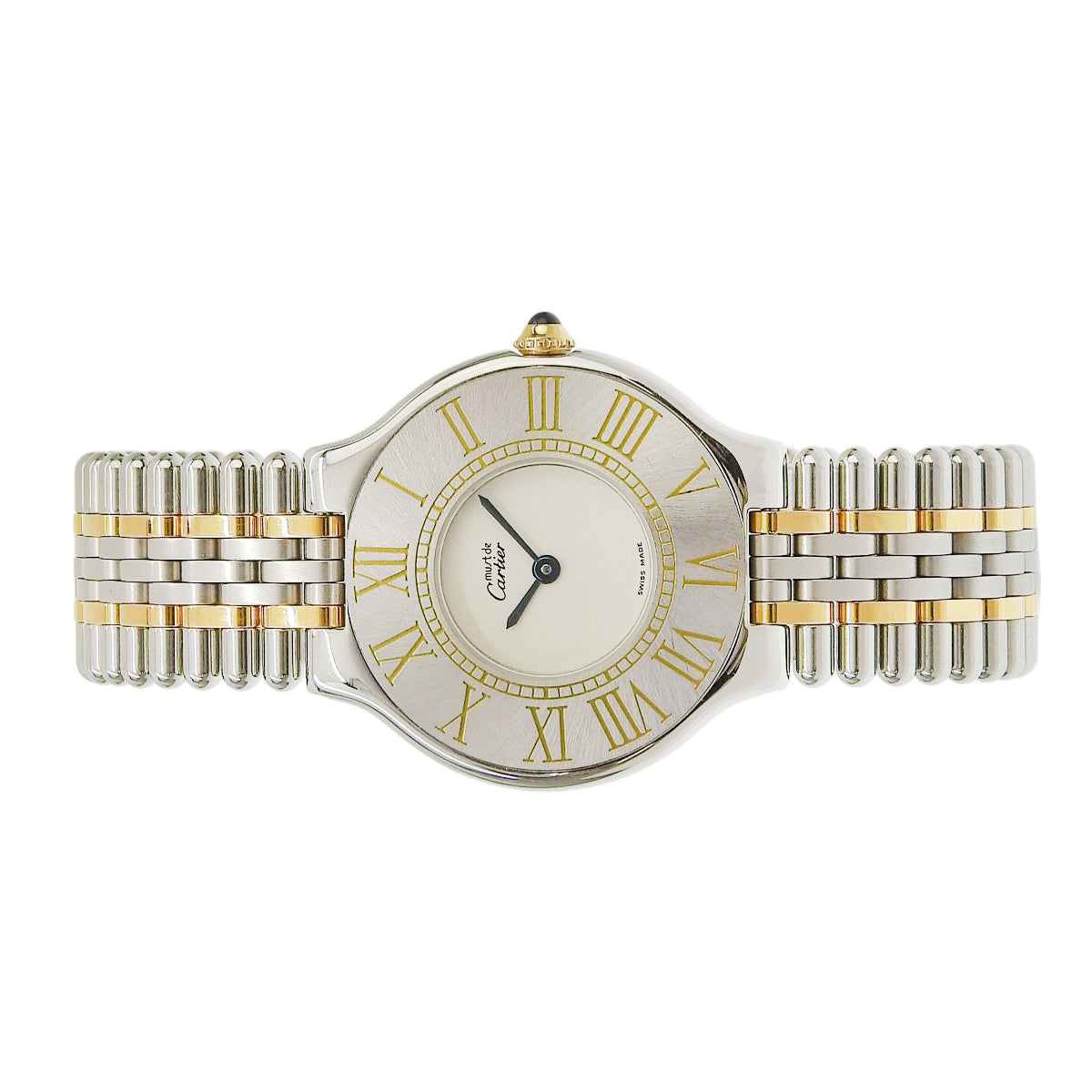 マスト21 ヴァンティアン W10050F4 SS/GP ホワイト クオーツ メンズ