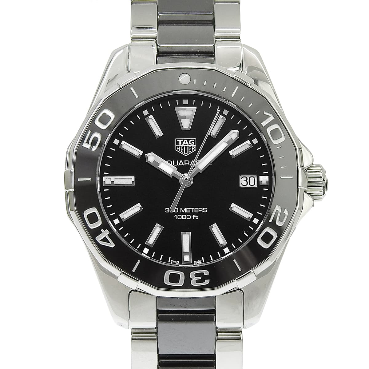 Aquaracer WAY131A.BA0913 CE/SS Black Quartz Ladies