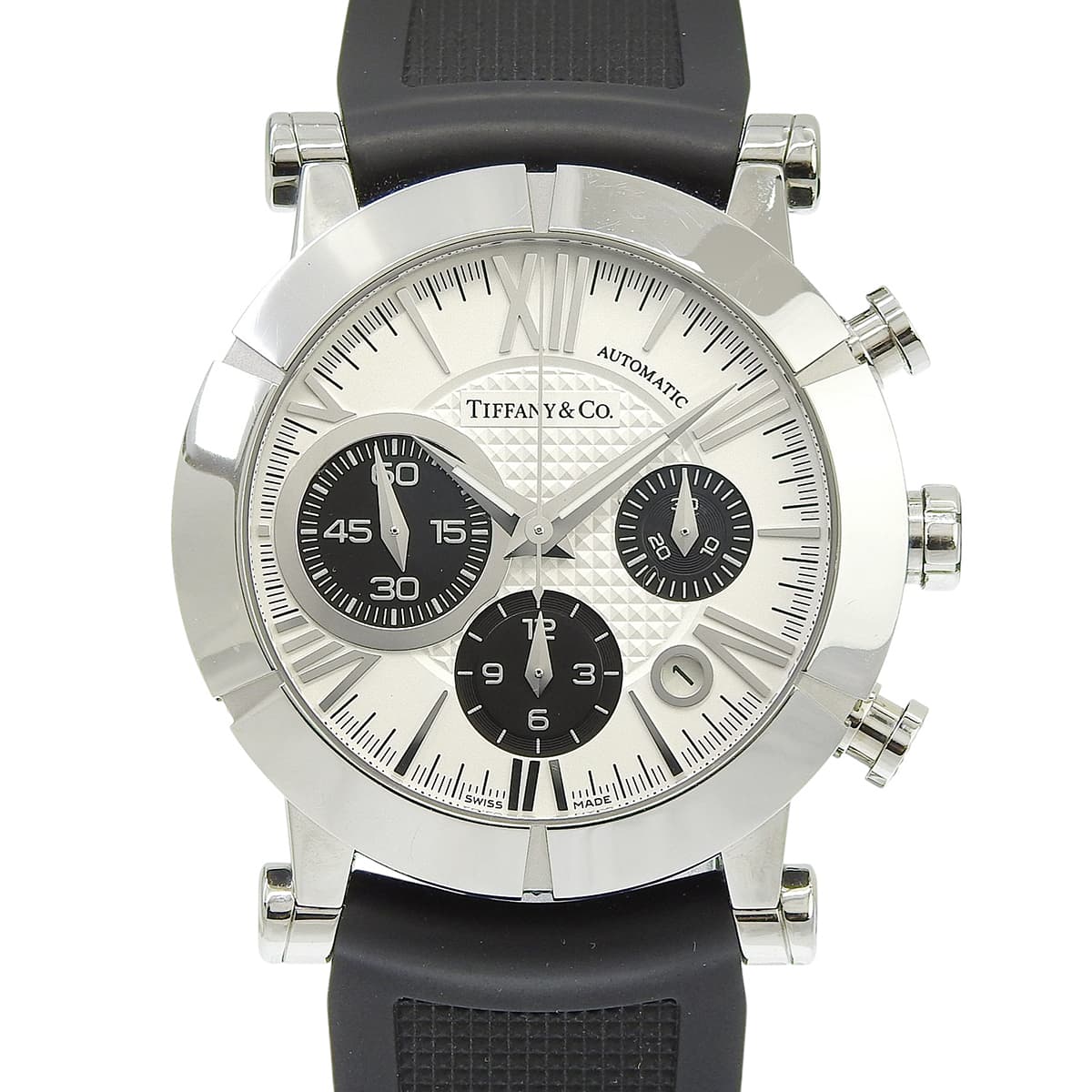 雅典娜 Gentleman Chronograph Z1000.82.12A21A71A 精钢/橡胶 白色 自动上链 男士