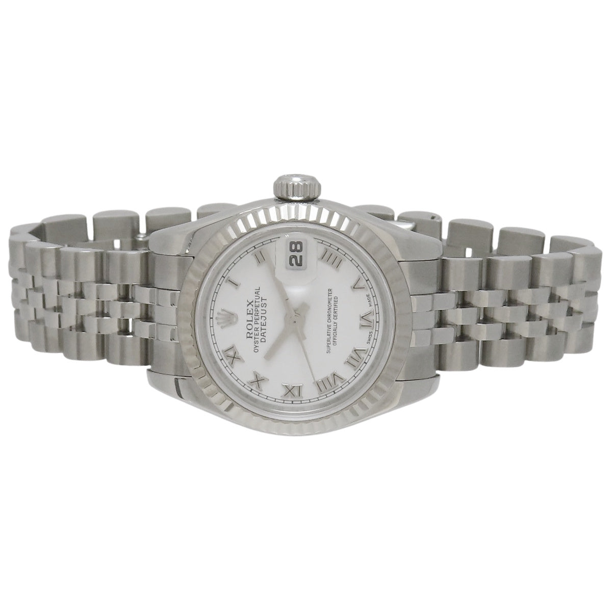 デイトジャスト 179174 WG/SS D番 ホワイト 自動巻き レディース