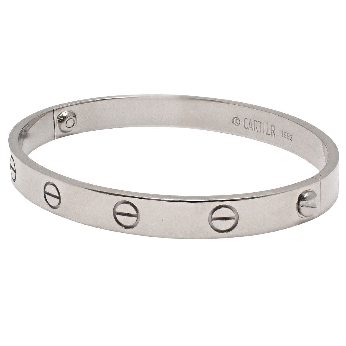 LOVE ブレスレット ホワイトゴールド K18WG 17 32.2g