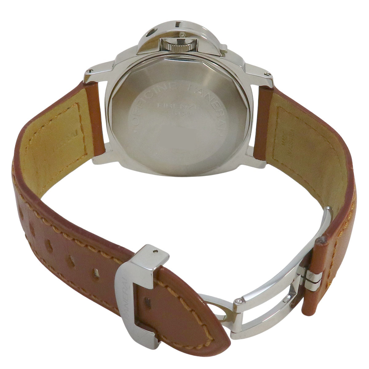 Luminor Marina PAM00104 SS/Leather Black Automatic Men's