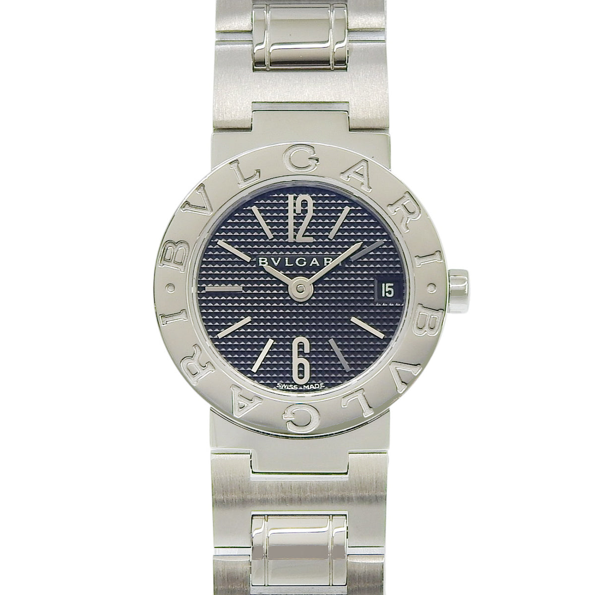 ブルガリブルガリ SS ブラック クオーツ レディース