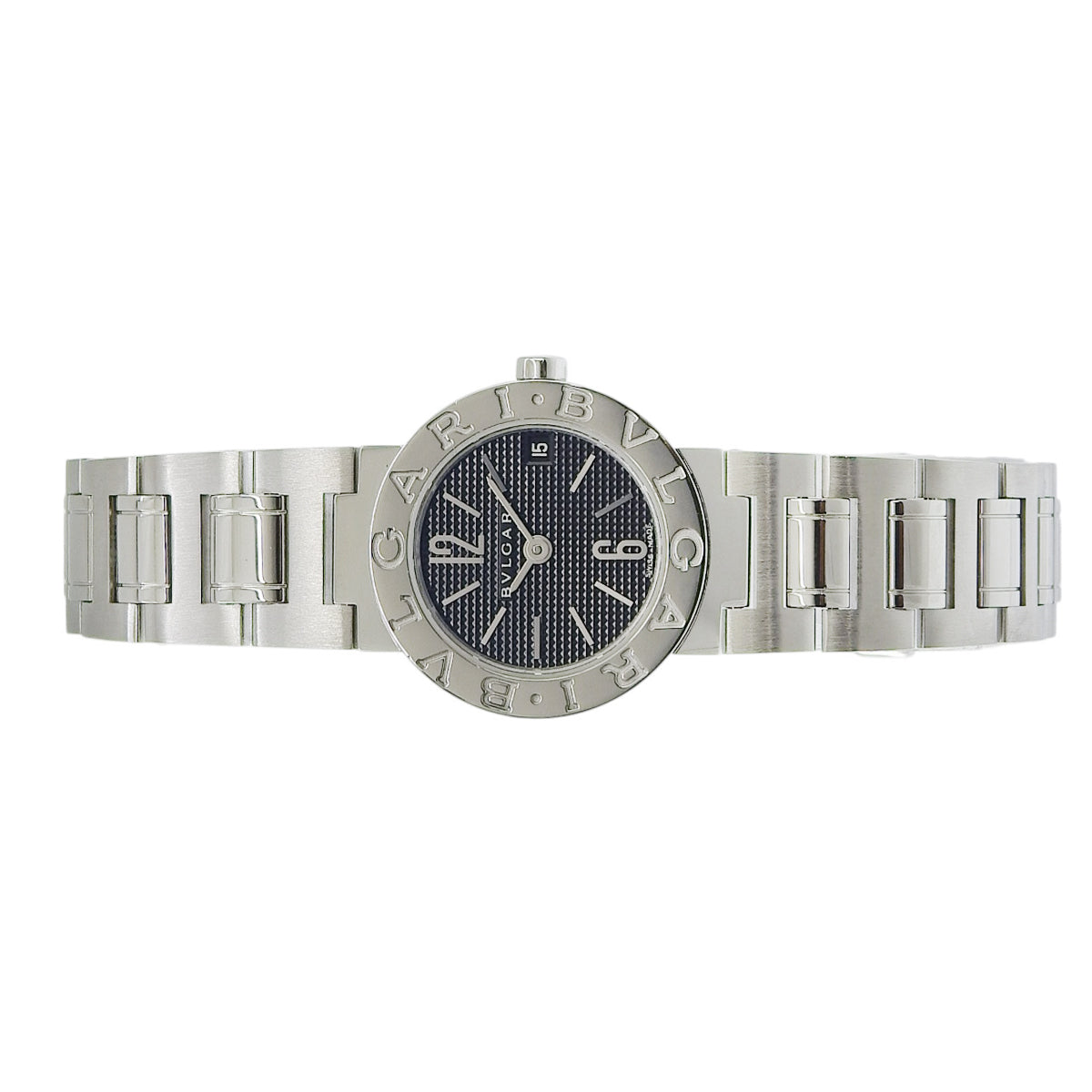 ブルガリブルガリ SS ブラック クオーツ レディース