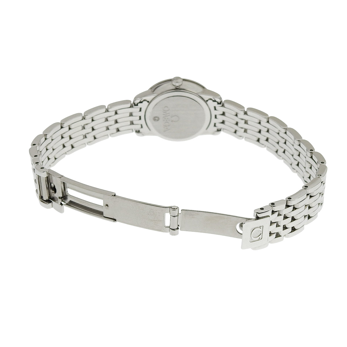 デ・ヴィル プレステージ 424.10.24.60.55.001 SS シェル文字盤 ダイヤインデックス クオーツ レディース