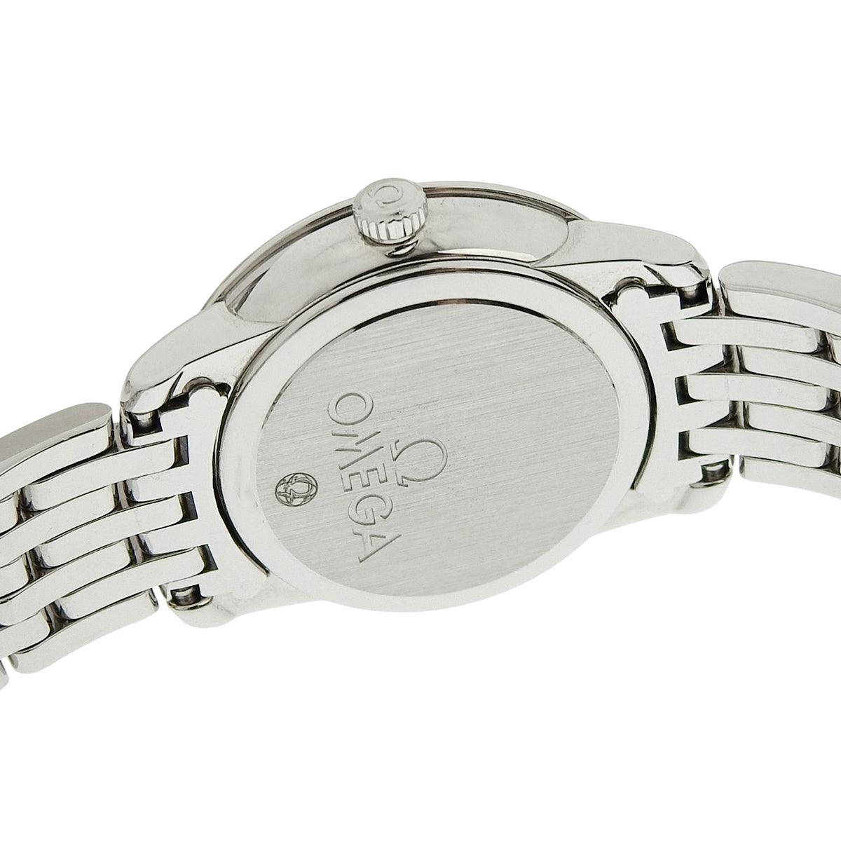 デ・ヴィル プレステージ 424.10.24.60.55.001 SS シェル文字盤 ダイヤインデックス クオーツ レディース